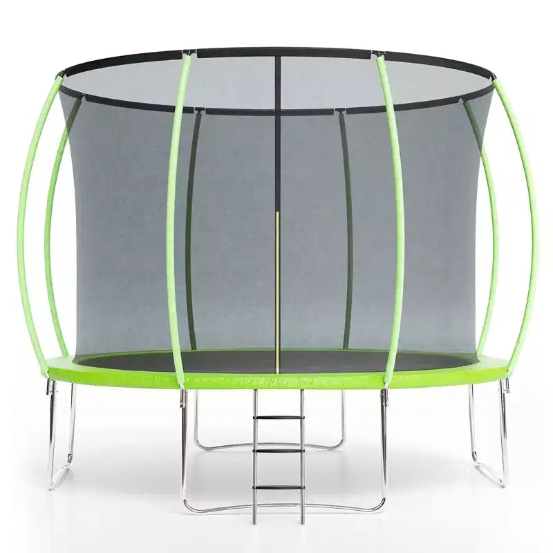 Outdoor Trampoline, 12FT Trampoline with Safety Enclosure - 440Lbs Capacity ASTM F2225-15 Certified No-Gap Net Rust-Resistant for Kids Adults