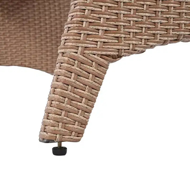 GDFStudio Gary Outdoor 6-Piece PE Rattan and Steel Upholstered Dining Sets