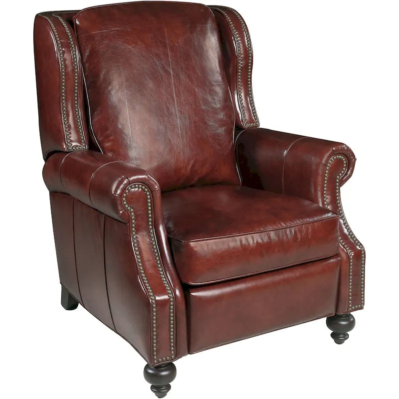 34-Inch Wide Leather Recliner Chair – Premium Comfort & Classic Style