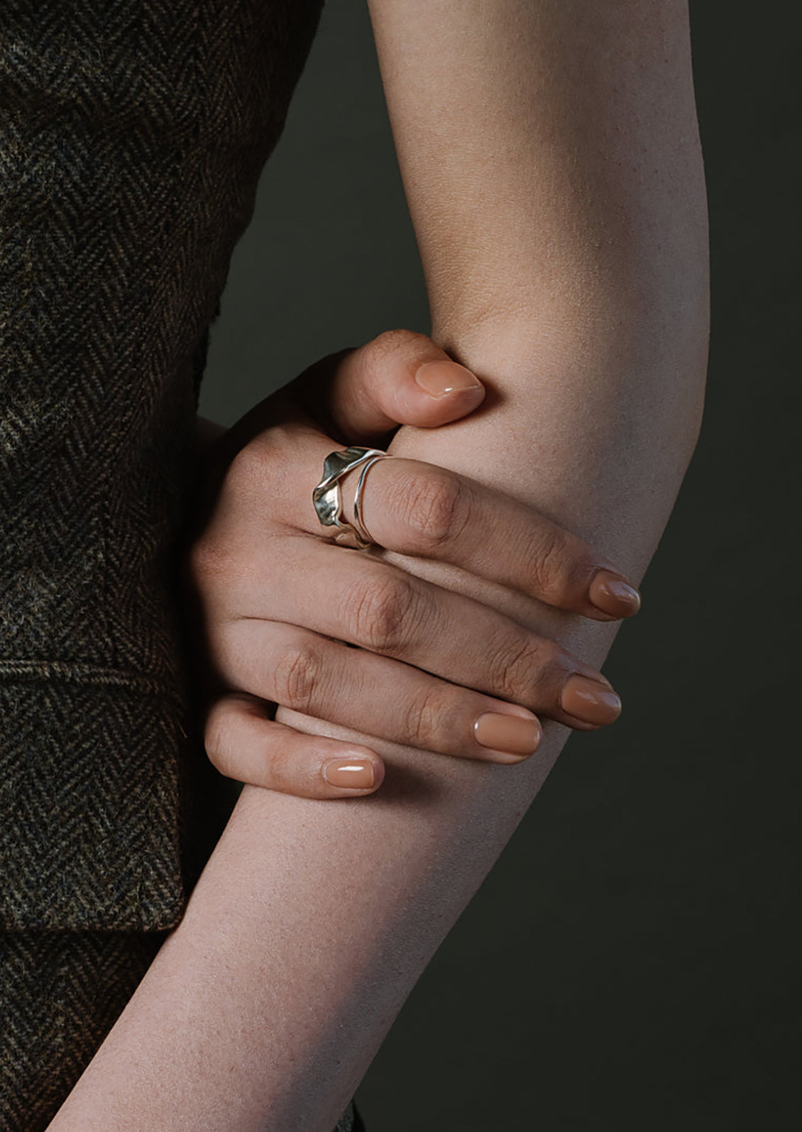 Minimalist Sterling Silver Wave Ring