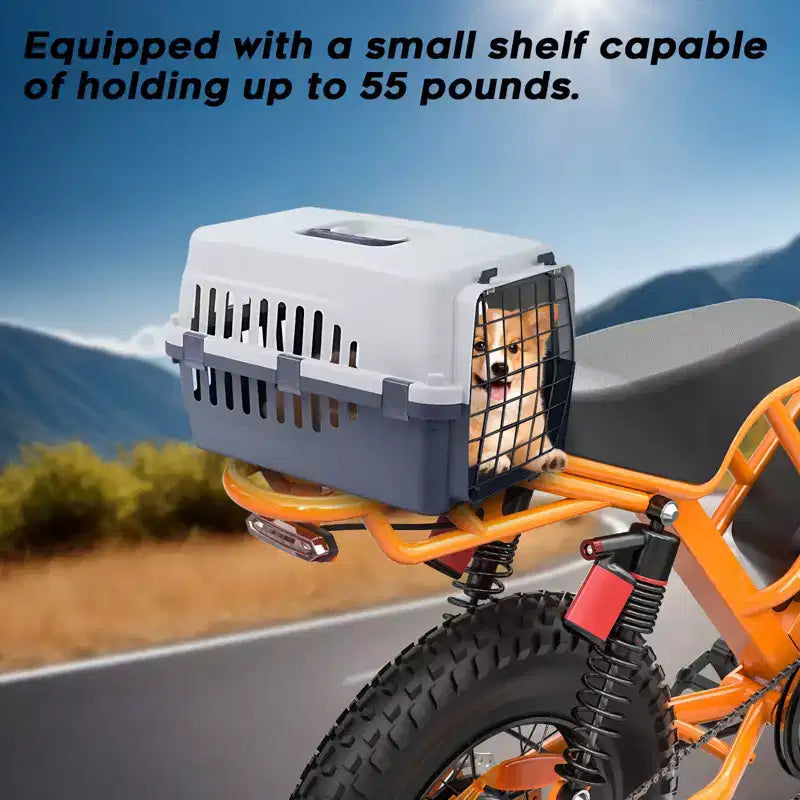 Eilleo 20 Fat Tire E-Bike 750W Motor (920W Peak), 24.9 mph, 5070 Mile Range, 48V 15.6Ah Battery, Dual Suspension, Shimano 7-Speed