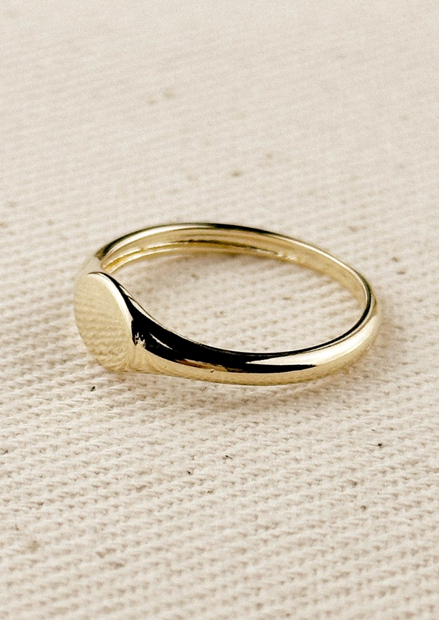 Secure Fit 18K Gold Fill Signet Ring