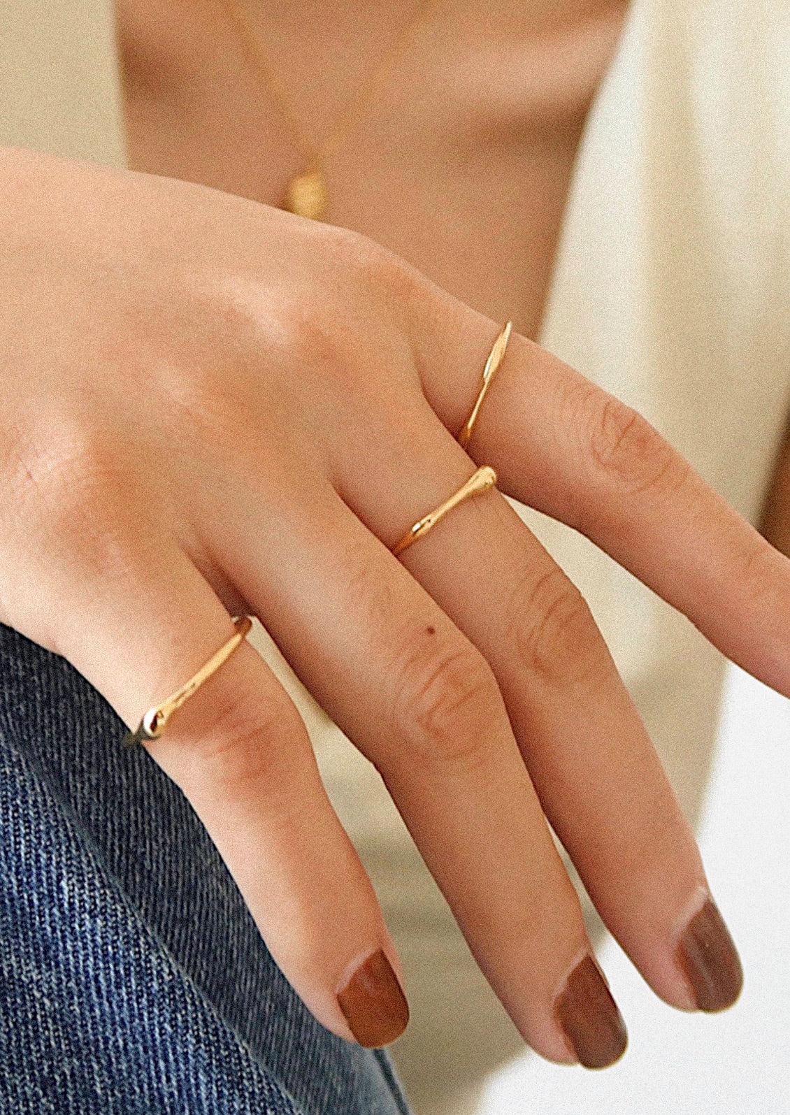 Gold Plated Stainless Steel Everyday Ring