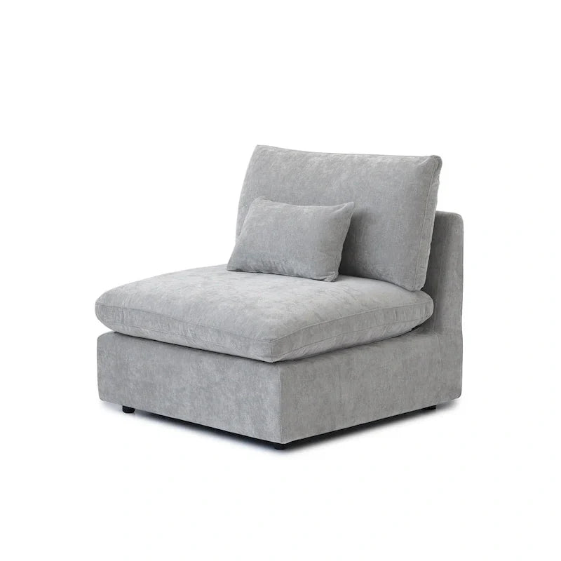 Large Linen Corner Sectional Sofa Couch for Living Room Set