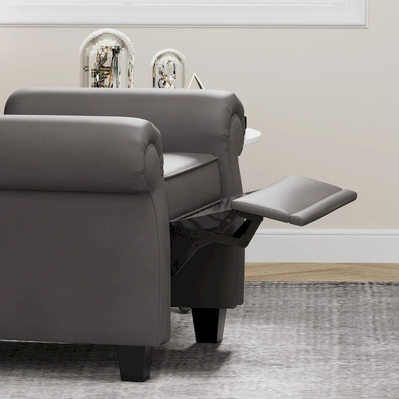 Modern Tufted Push Back Tufted Recliner Armchair