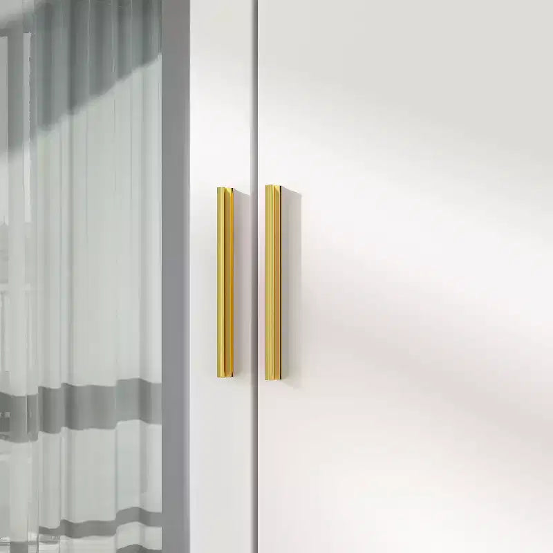 Modern Wardrobe with Mirror Closet Organization Armoire: Sturdy Rails, Smooth Drawers Practical & Stylish
