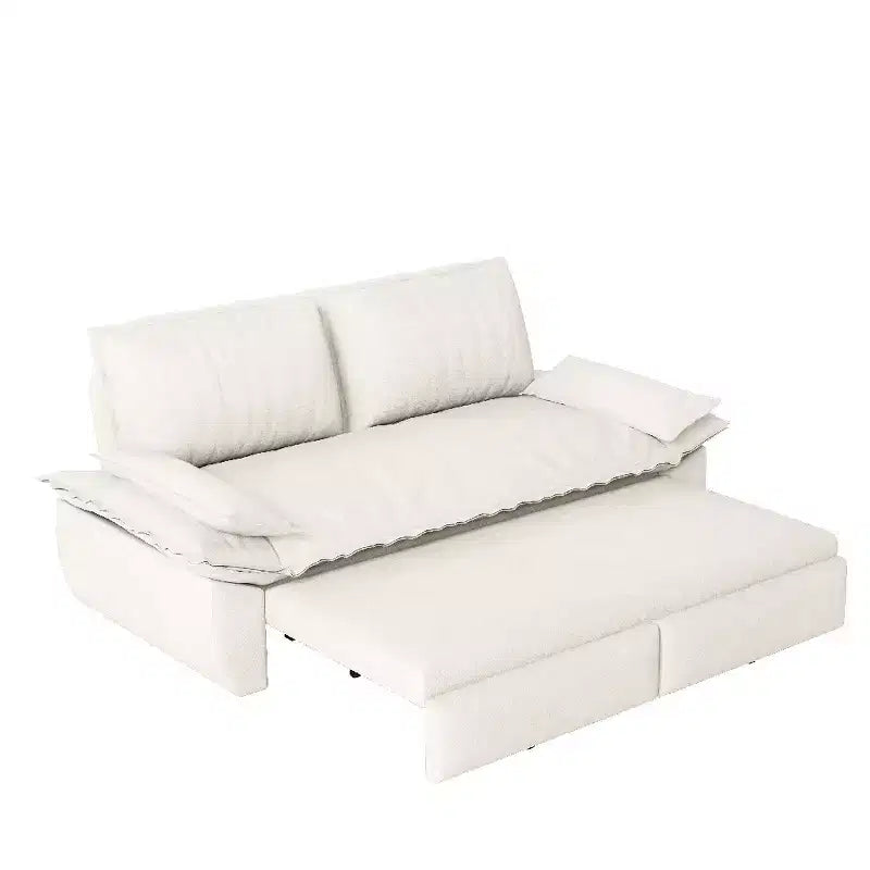 Whisen 3-in-1 Queen Velvet Sleeper Pull Out Sofa Bed, Convertible Loveseat Sofa Couch