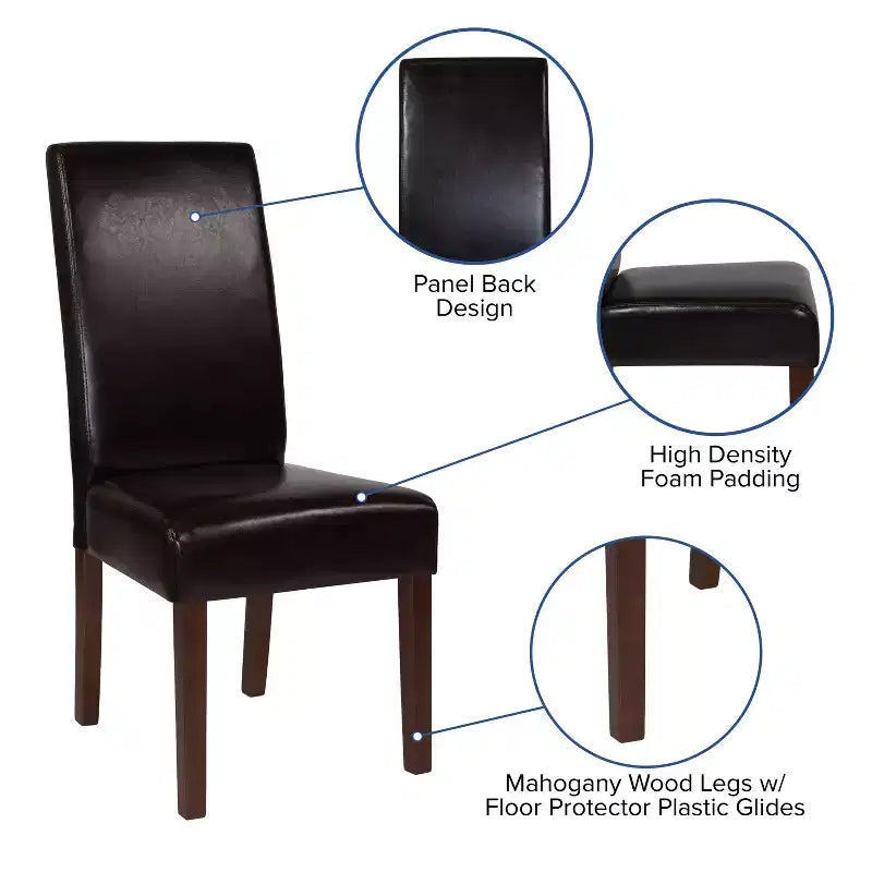 Flash Furniture Set of 4 Greenwich Series Parsons Chairs