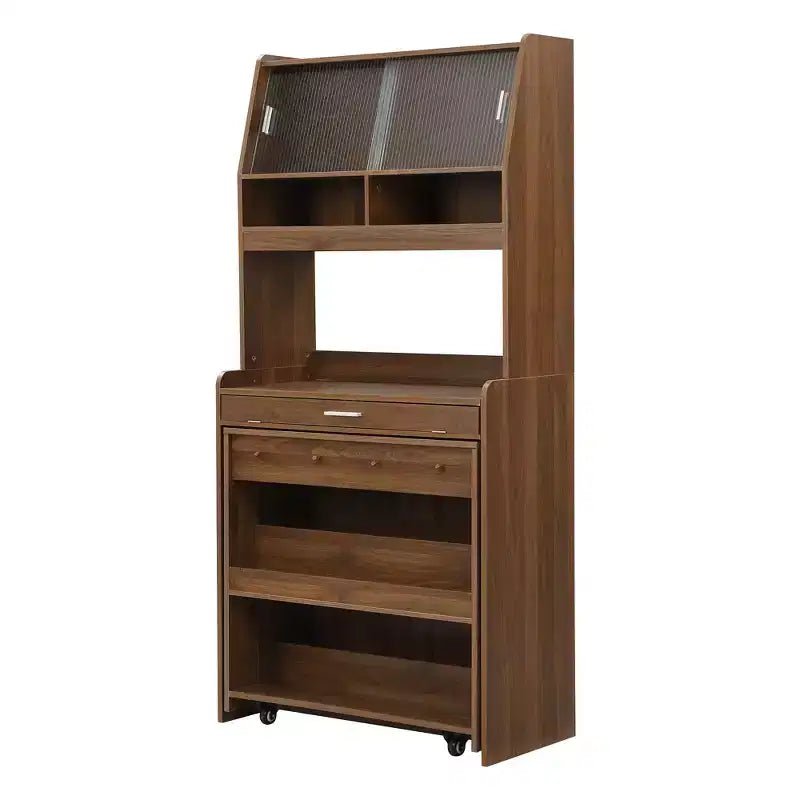 Whisen 33.5 Buffet with Hutch & Foldable Table