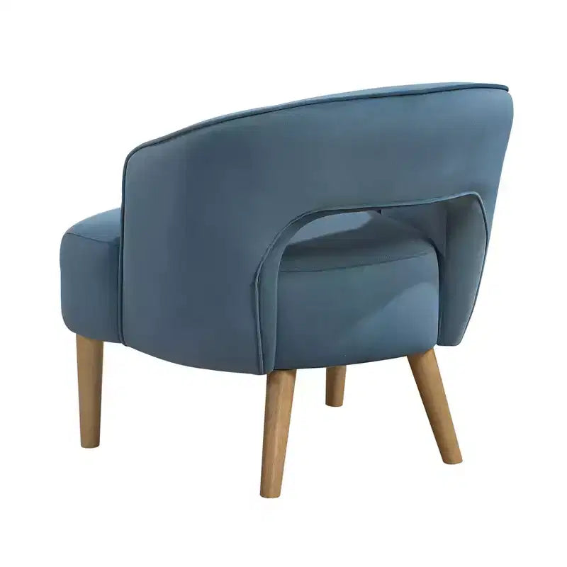 GDFStudio Bennett Contemporary Velvet Upholstered Barrel Accent Chair