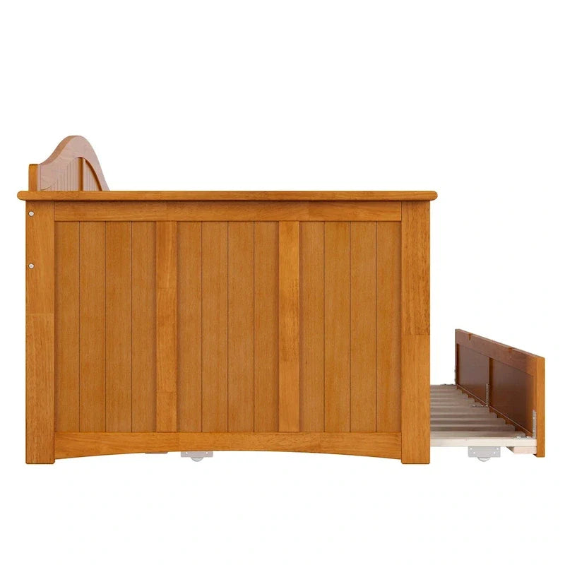 Nantucket Twin Wood Daybed with Twin Size Trundle
