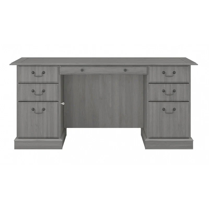 Bush Furniture Saratoga Executive Desk with Drawers and Storage
