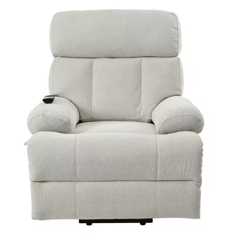 Oversized Power Lift Recliner Chair, Adjustable Reclining Sofa Chair for Elderly, Recliner with Remote Control and Side Pocket