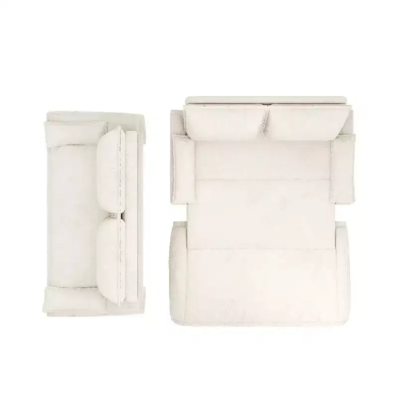 3-in-1 Convertible Queen Sleeper Sofa with Velvet Upholstery