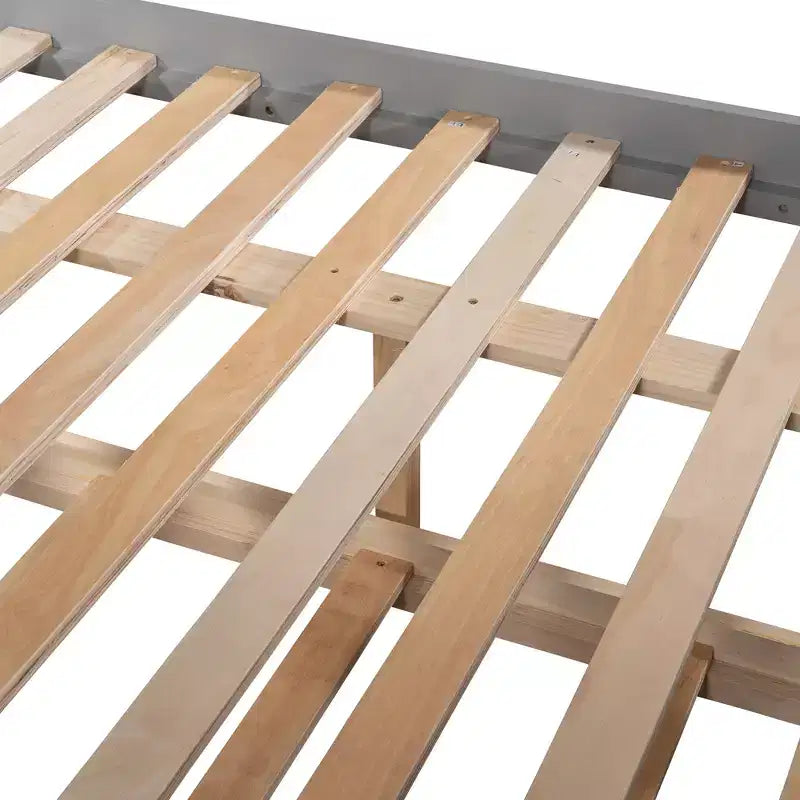 Whisen Full Over Full Wooden Bunk Bed with Twin Size Trundle