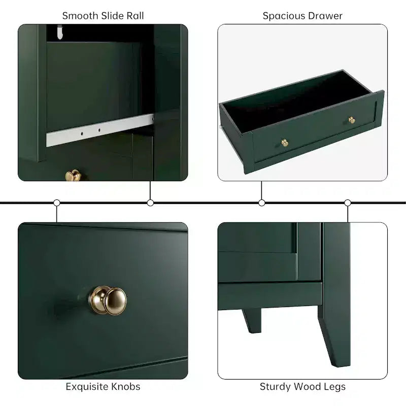 Tall 5 Drawer Dresser with Deep Drawers Metal Knobs Modern Wooden Chest of Drawers for Bedroom Entryway Hallway