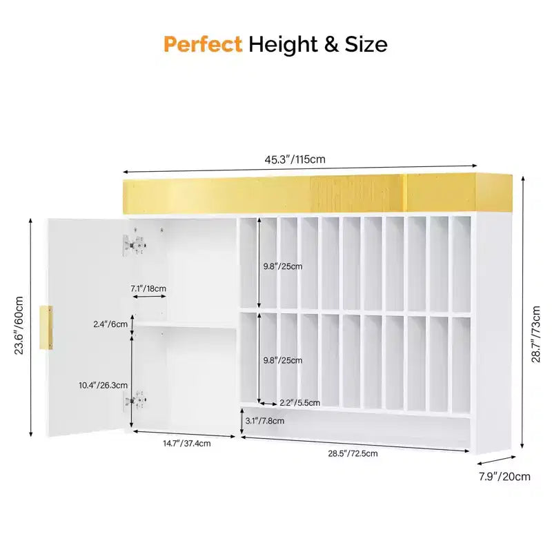 Wall Mounted Hair Color Organizer Rack Cabinet Station