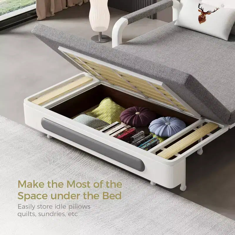 Modern Sofa Bed 62.2" Sleeper Sofa, Folding Mattress Couch