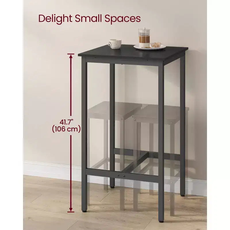 Small High Top Bar Table with Metal Frame – Seats 2