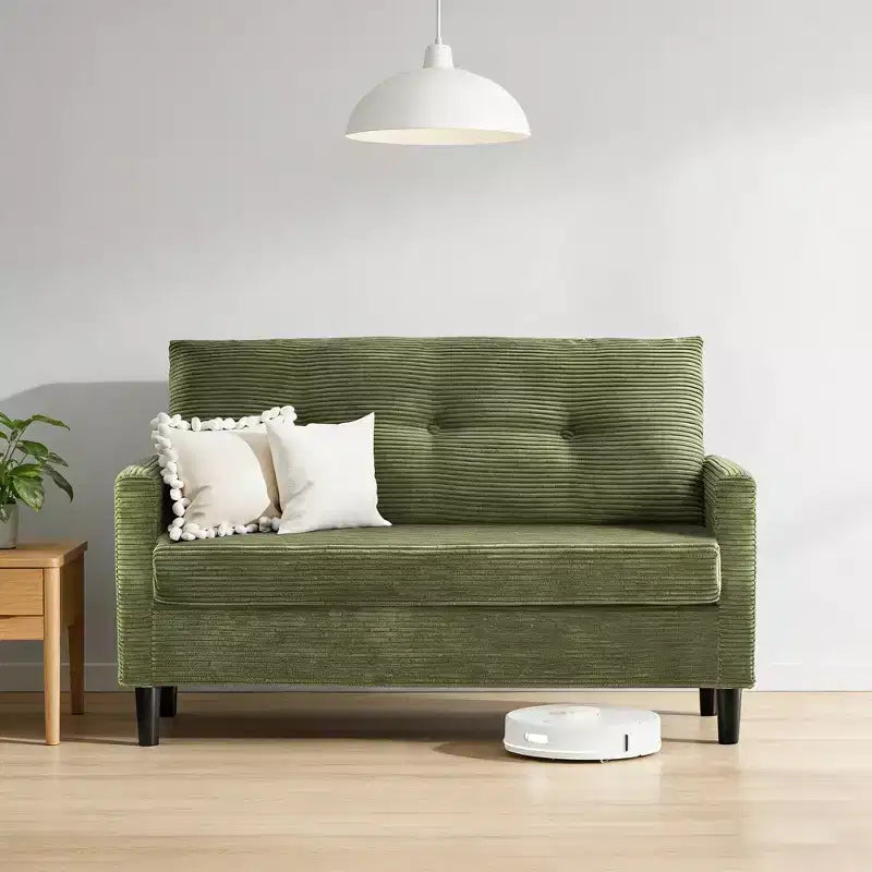 Small Loveseat Sofa, Comfy Couch with Thick Cushions, Tool-Free Assembly Loveseat for Bedroom, Small Loveseat for Small Spaces
