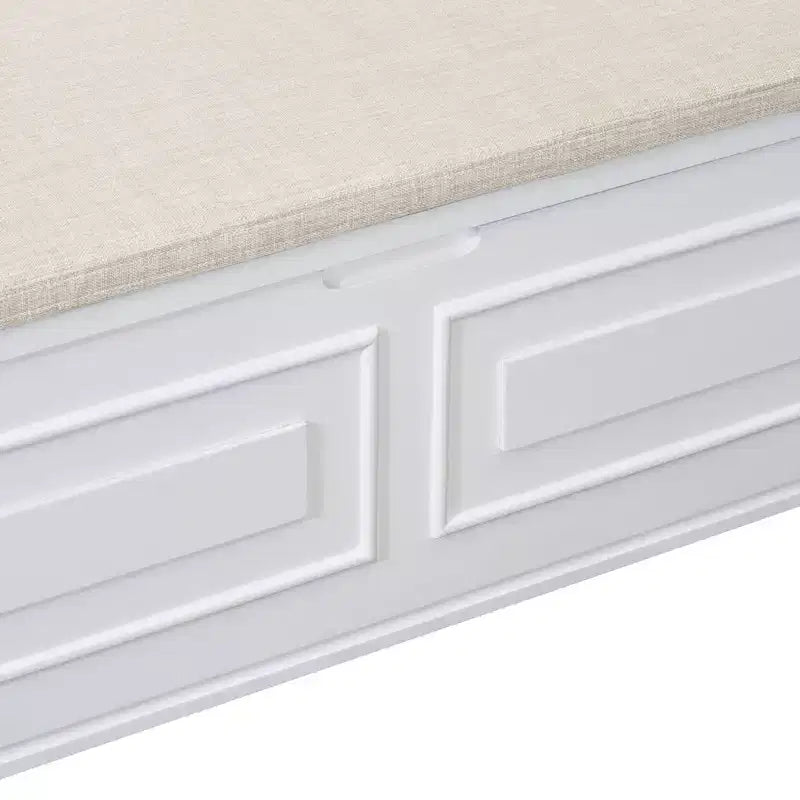 GDFStudio Fanny Entryway Multifunctional Storage Bench with Upholstered Seat and Safety Hinge