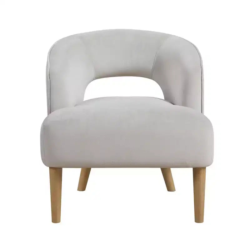 GDFStudio Bennett Contemporary Velvet Upholstered Barrel Accent Chair