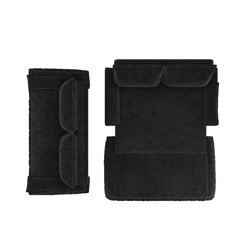 3-in-1 Convertible Queen Sleeper Sofa with Velvet Upholstery