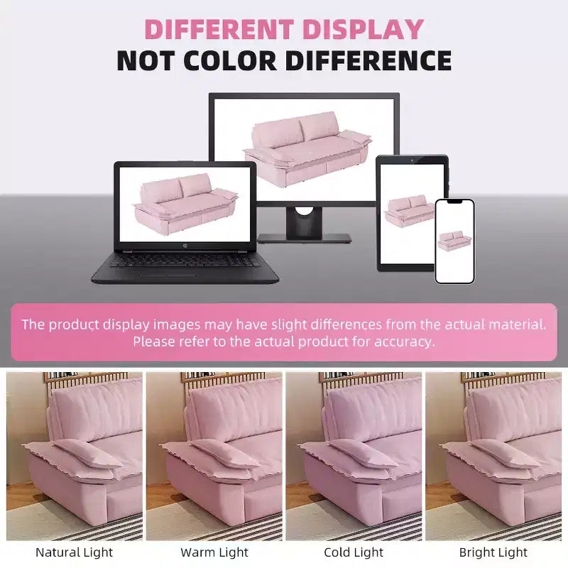 3-in-1 Convertible Queen Sleeper Sofa with Velvet Upholstery