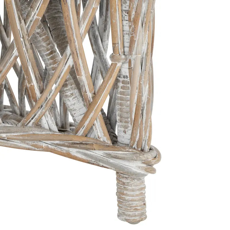 Natural Rattan Club Chair - 25.5 x 26.5 x 35.5 - 26Wx27Dx36H