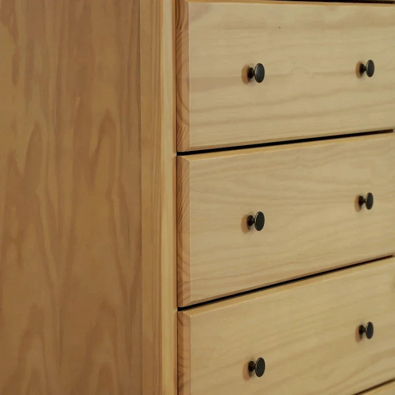 Grain Wood Furniture 5-drawer Solid Wood Chest
