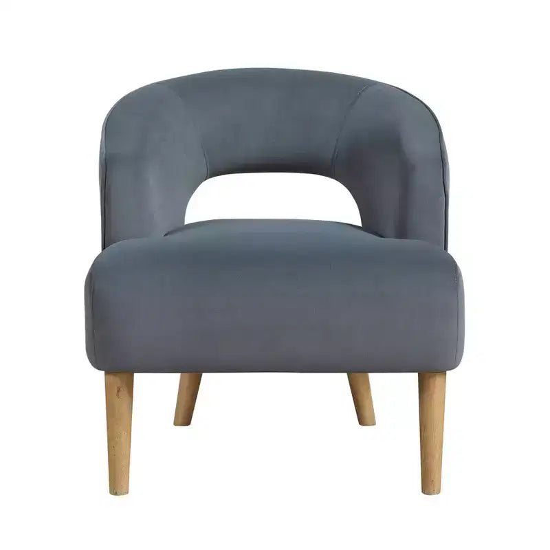 GDFStudio Bennett Contemporary Velvet Upholstered Barrel Accent Chair