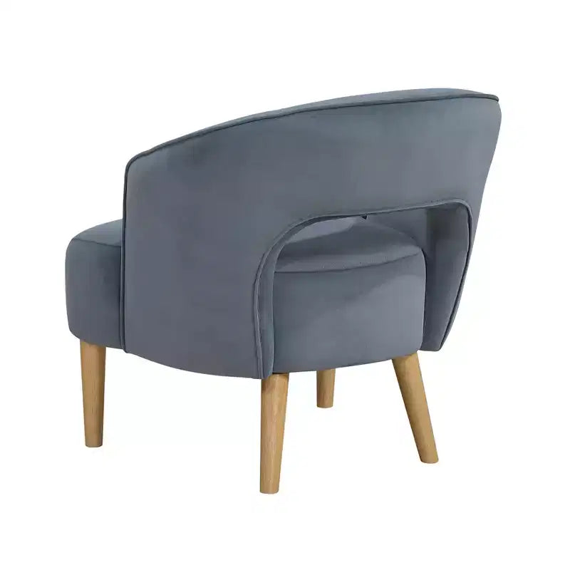 GDFStudio Bennett Contemporary Velvet Upholstered Barrel Accent Chair