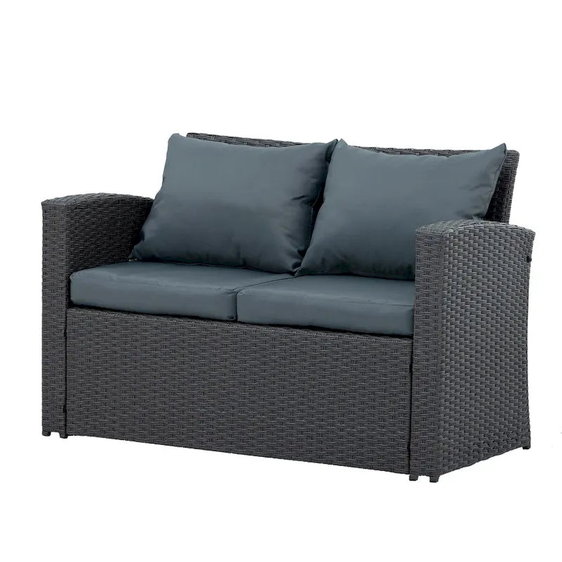 4-Piece Outdoor Patio Furniture Conversation Set