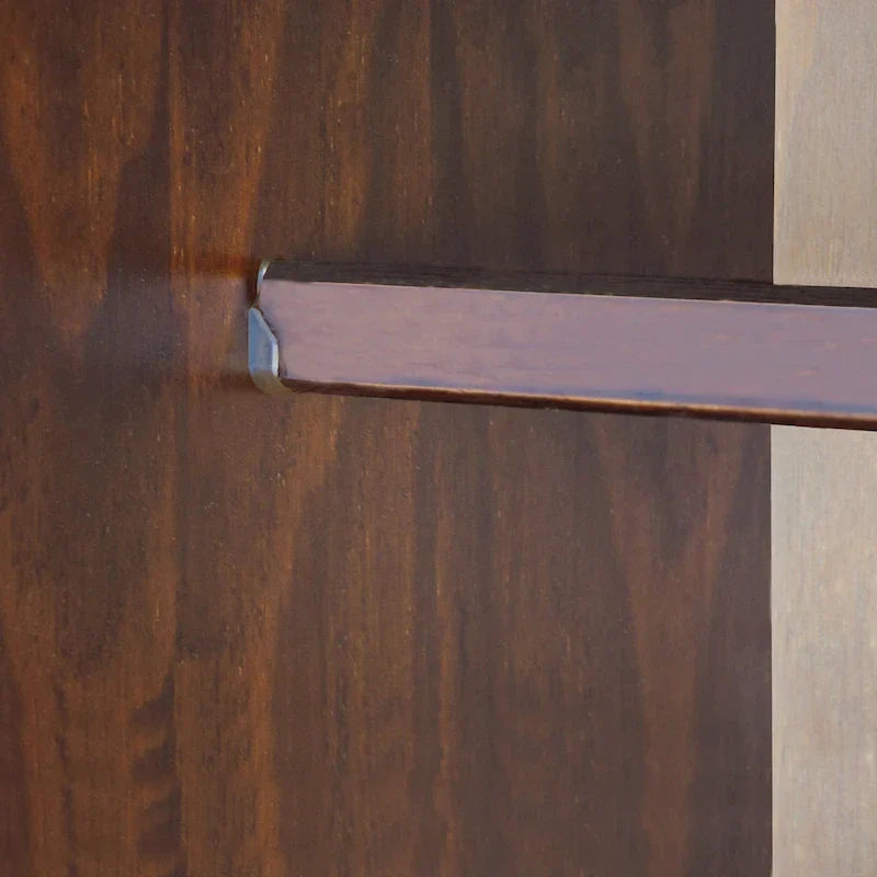 3-Door Solid Pine Wood Wardrobe Armoire, 72"H x 56"W, Mirrored or Panel Door, 3 Clothing Rods