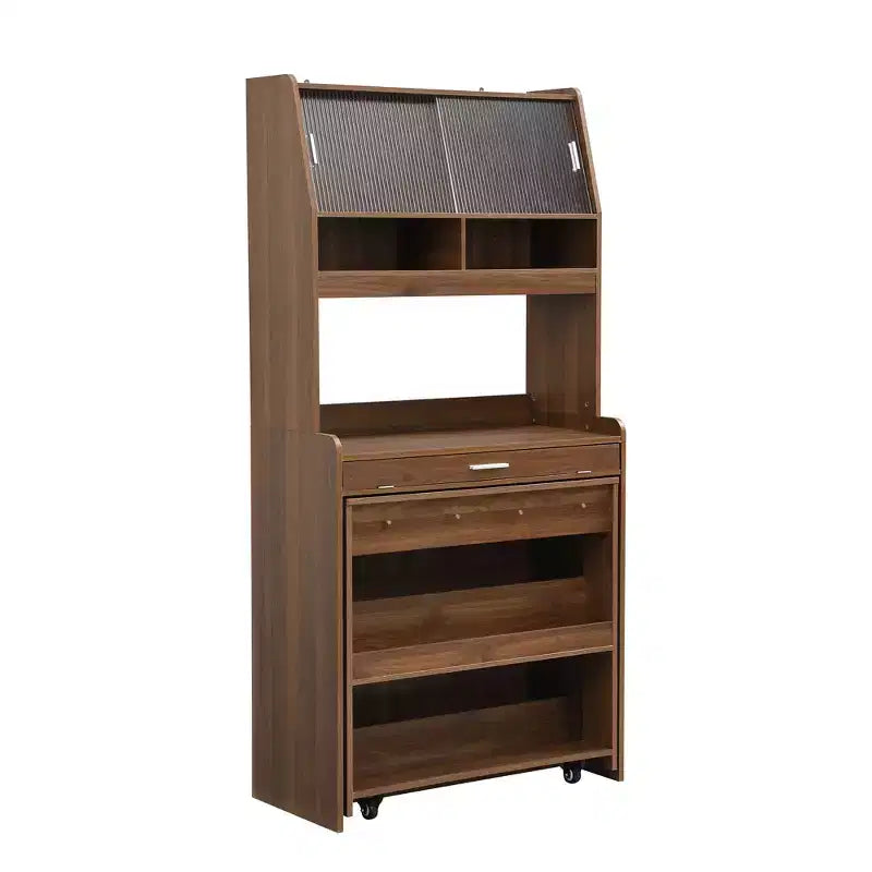 Whisen 33.5 Buffet with Hutch & Foldable Table