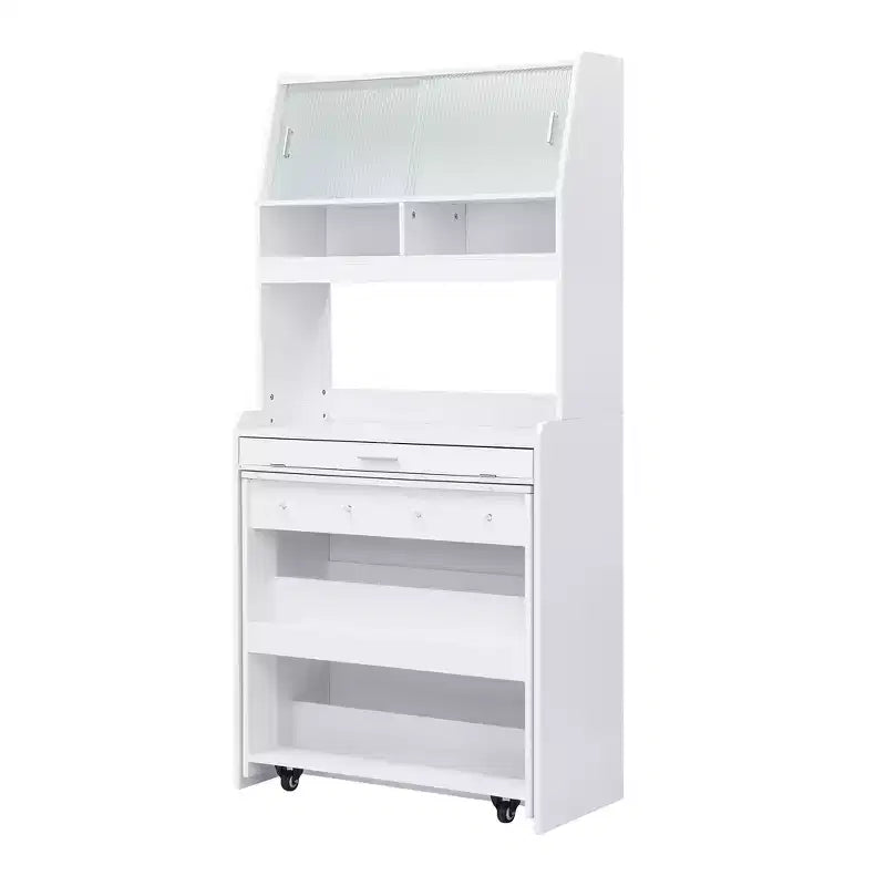 Whisen 33.5 Buffet with Hutch & Foldable Table