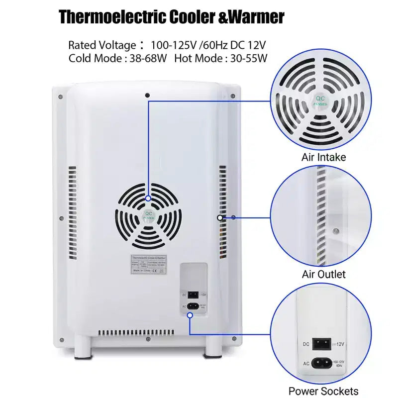 Reptile Incubator, 25L Hatching Eggs Incubator - 10C-60C Temperature Controlled, 12V/110V Portable Digital Incubator for Small Reptiles