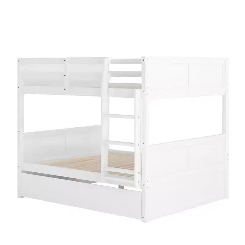 Whisen Full Over Full Wooden Bunk Bed with Twin Size Trundle