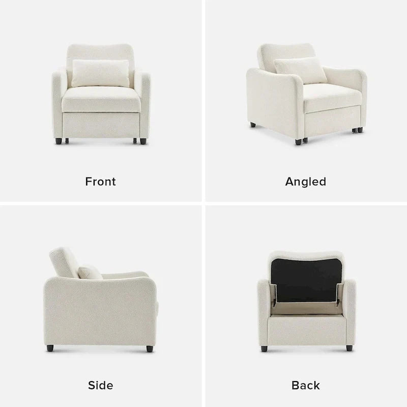 Mopio Sophie 4-in-1 Convertible Sleeper Chair Bed