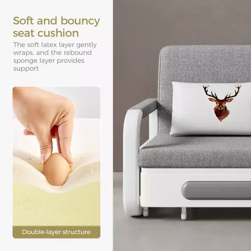 Modern Sofa Bed 62.2" Sleeper Sofa, Folding Mattress Couch