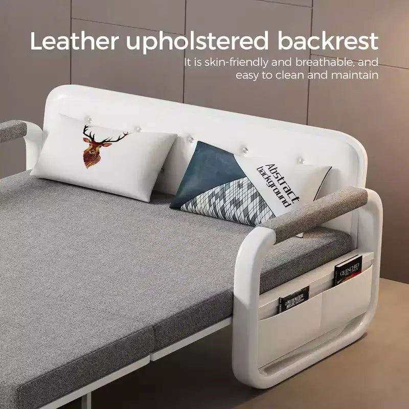 Modern Sofa Bed 62.2" Sleeper Sofa, Folding Mattress Couch