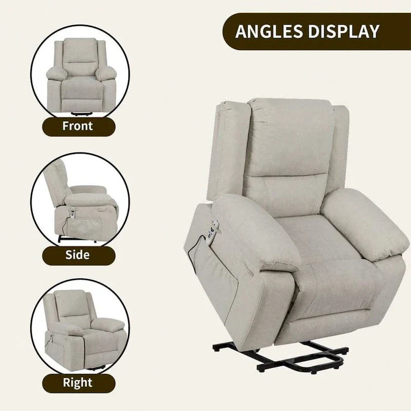 Electric Massage Power Recliner Chair, Multi-function Lifting, Timing
