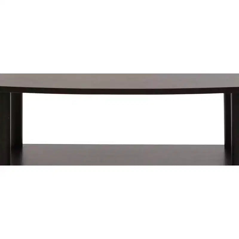 2-Tier Elevated TV Stand with Open Storage Shelves