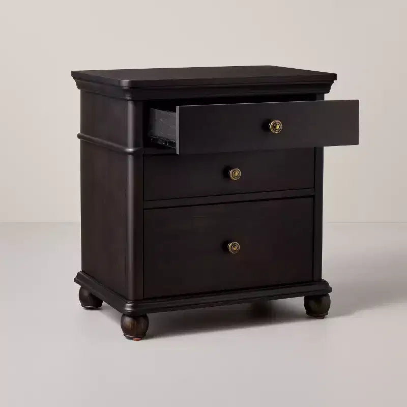 3pc Classic 3 Drawer Wooden Nightstands - Hearth & Hand with Magnolia