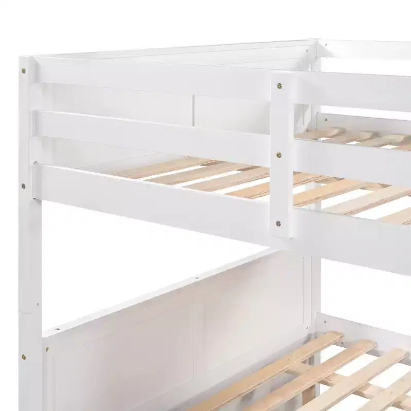 Whisen Full Over Full Wooden Bunk Bed with Twin Size Trundle