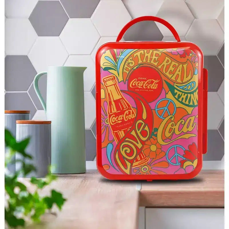 Coca-Cola Peace 1971 Series 4L Cooler/Warmer 12V DC 110V AC Mini Fridge