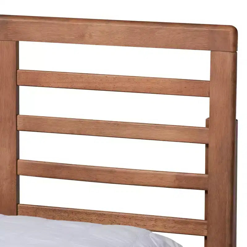Full Piera Modern Wood 3 Drawer Platform Storage Bed Walnut/Brown - Baxton Studio