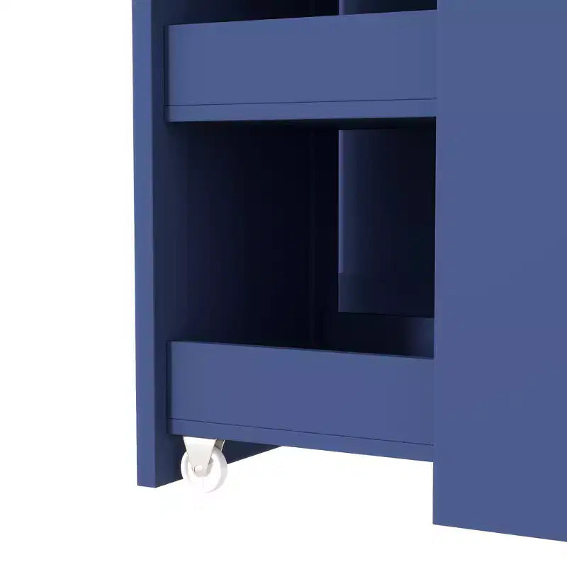 Kitchen Pantry Cabinet with Hutch and Pull-Out Side Cabinet