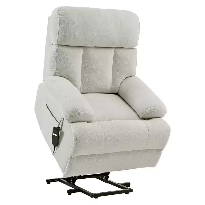 Oversized Power Lift Recliner Chair, Adjustable Reclining Sofa Chair for Elderly, Recliner with Remote Control and Side Pocket