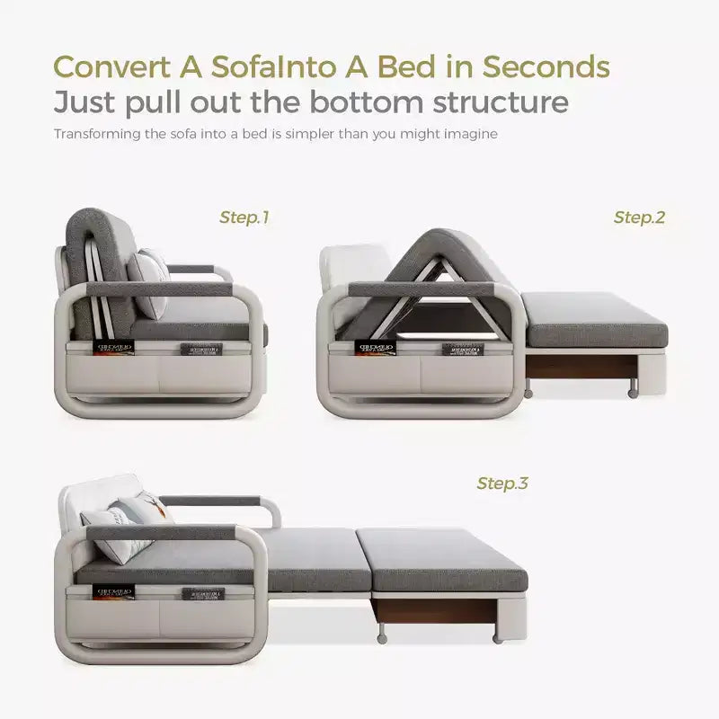 Modern Sofa Bed 62.2" Sleeper Sofa, Folding Mattress Couch